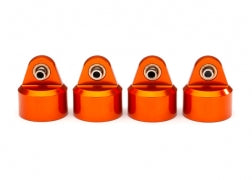 Traxxas Shock caps, aluminum (orange-anodized), GT-Maxx® shocks (4) (8964T) TRAXXAS