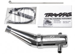 Traxxas Tuned pipe, Resonator, R.O.A.R. legal (aluminum, double-chamber) (fits T-Maxx® vehicles with TRX® Racing Engines) (5487)
