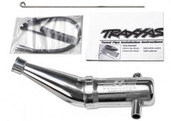 Traxxas Tuned pipe, Resonator, R.O.A.R. legal (aluminum, double-chamber) (fits T-Maxx® vehicles with TRX® Racing Engines) (5487) TRAXXAS