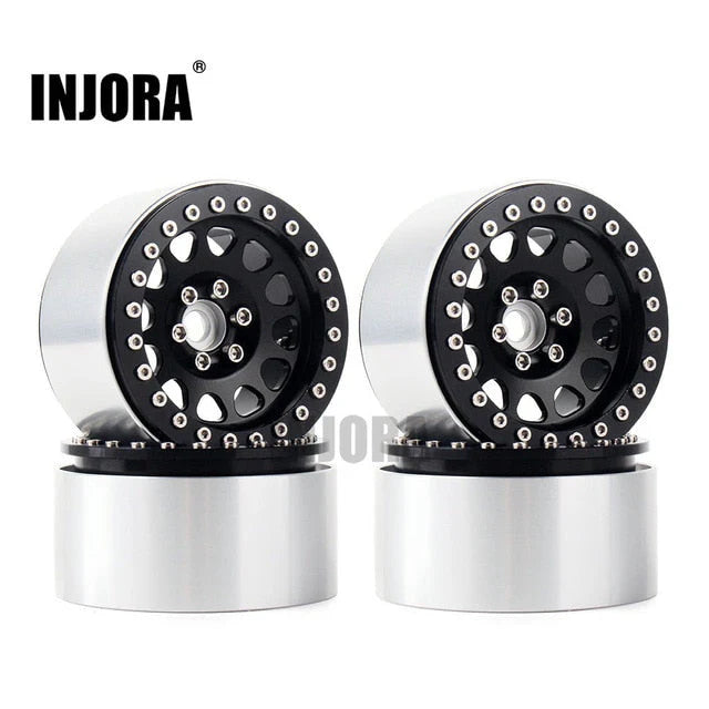 INJORA 2.2" Aluminum Beadlock Wheels for 1/10 RC Crawlers INJORA