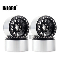 INJORA 2.2" Aluminum Beadlock Wheels for 1/10 RC Crawlers INJORA
