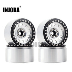 INJORA 2.2" Aluminum Beadlock Wheels for 1/10 RC Crawlers INJORA