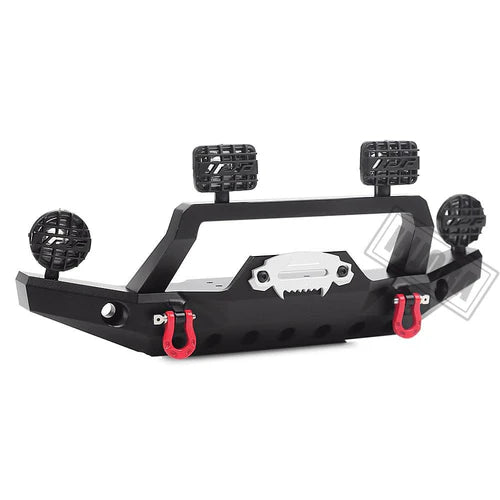 INJORA Metal Front Bumper with LED Light for Traxxas TRX-4 Sport INJORA