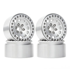INJORA: 4PCS 1.9" Aluminum Alloy Beadlock Wheel Rims for 1/10 RC Crawler (Multiple Colors Available)