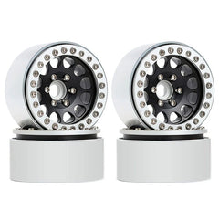 INJORA: 4PCS 1.9" Aluminum Alloy Beadlock Wheel Rims for 1/10 RC Crawler (Multiple Colors Available)