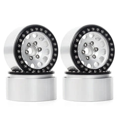 INJORA: 4PCS 1.9" Aluminum Alloy Beadlock Wheel Rims for 1/10 RC Crawler (Multiple Colors Available)