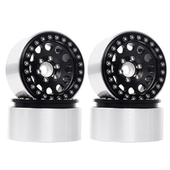 INJORA: 4PCS 1.9" Aluminum Alloy Beadlock Wheel Rims for 1/10 RC Crawler (Multiple Colors Available)