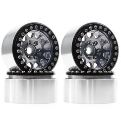 INJORA: 4PCS 1.9" Aluminum Alloy Beadlock Wheel Rims for 1/10 RC Crawler (Multiple Colors Available)