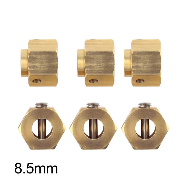 INJORA 4PCS/6PCS 12mm Heavy Brass Wheel Hex Hub Extenders for Traxxas TRX4 TRX6 INJORA