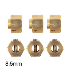 INJORA 4PCS/6PCS 12mm Heavy Brass Wheel Hex Hub Extenders for Traxxas TRX4 TRX6 INJORA