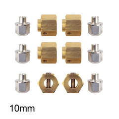 INJORA 4PCS/6PCS 12mm Heavy Brass Wheel Hex Hub Extenders for Traxxas TRX4 TRX6 INJORA