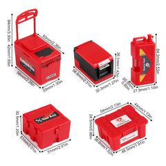 INJORA 5pcs Mini Plastic Fishing Boxes Medical Chest Tool Cases For 1/10 RC Crawler (CRAW18386)