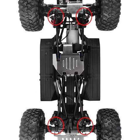INJORA Aluminum Brass Axle Mount Set Suspension Links Stand for TRX-4 TRX-6 INJORA