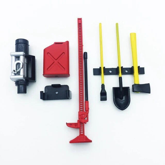 INJORA Mini RC Car Decoration Tools Set Kit, 1/10 Scale Accessories For RC Crawler (Multiple Styles Available) INJORA