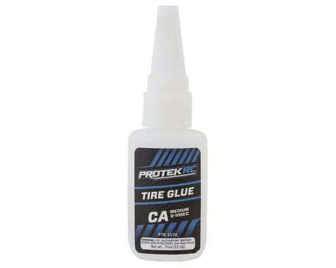 ProTek RC CA Tire Glue w/Glue Tip (Medium) (0.75oz) Amain Hobbies