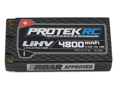 ProTek RC 2S 130C Low IR Si-Graphene + HV LCG Shorty LiPo Battery (7.6V/4800mAh) w/5mm Connectors (ROAR Approved) (PTK-5117-22)