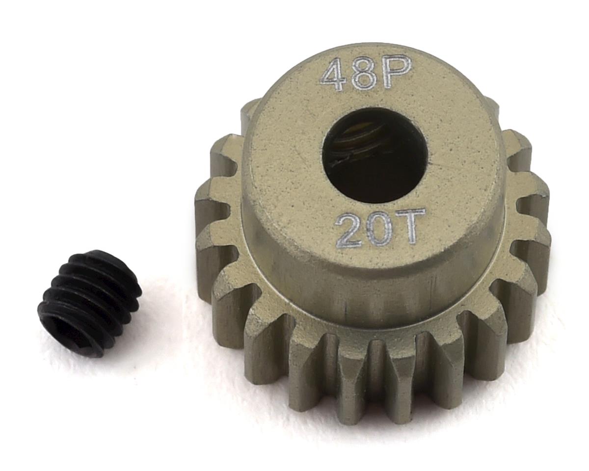 ProTek RC 48P Lightweight Hard Anodized Aluminum Pinion Gear (3.17mm Bore) (20T) Amain Hobbies