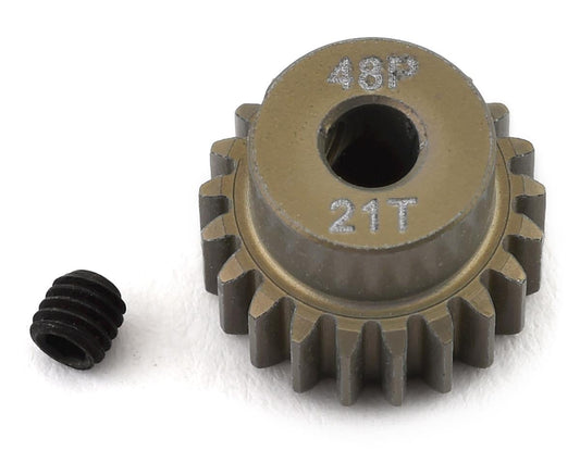 ProTek RC 48P Lightweight Hard Anodized Aluminum Pinion Gear (3.17mm Bore) (21T) Amain Hobbies