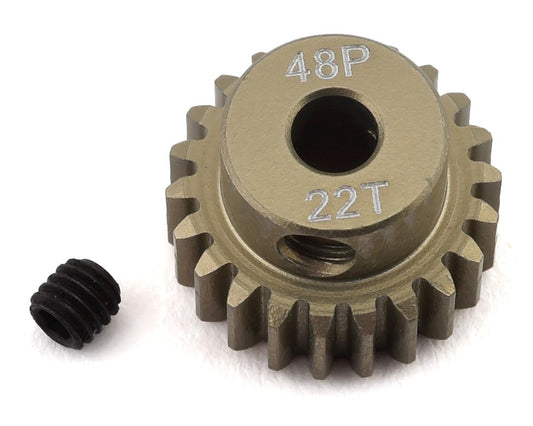 ProTek RC 48P Lightweight Hard Anodized Aluminum Pinion Gear (3.17mm Bore) (22T) Amain Hobbies