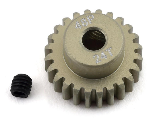 ProTek RC Lightweight Anodized Aluminum 48P Pinion Gear (3.17mm Bore) (24T) (PTK-8611) Amain Hobbies