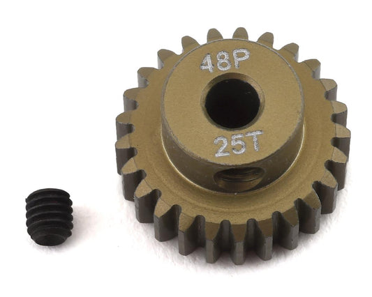 ProTek RC 48P Lightweight Hard Anodized Aluminum Pinion Gear (3.17mm Bore) (25T) Amain Hobbies