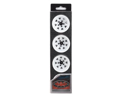RC4WD 5 Lug Deep Dish Wagon 1.9" Steel Stamped Beadlock Wheels (White) Friendly Hobbies