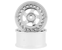 RC Art SSR Formula Aero 5-Spoke Drift Wheels (Matte Silver) (2) (6mm Offset) (RCA-ART-WW-0606MS)
