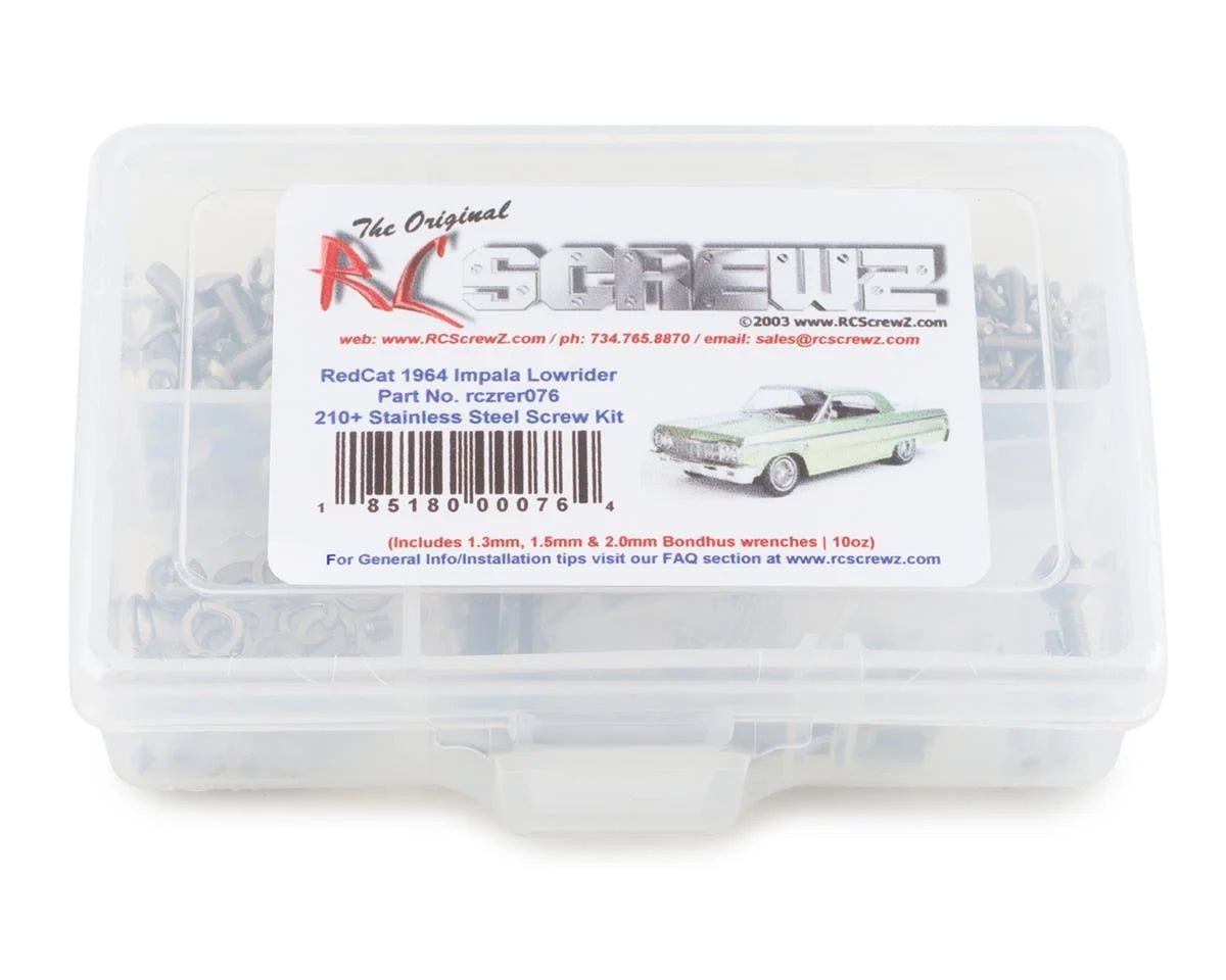 RC Screwz RedCat SixtyFour Impala Lowrider Stainless Steel Screw Kit Amain Hobbies