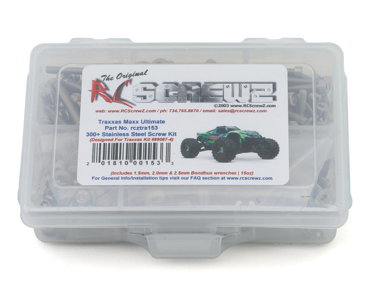 RC Screwz Stainless Steel Screw Kit for Traxxas® Maxx® Ultimate Amain Hobbies