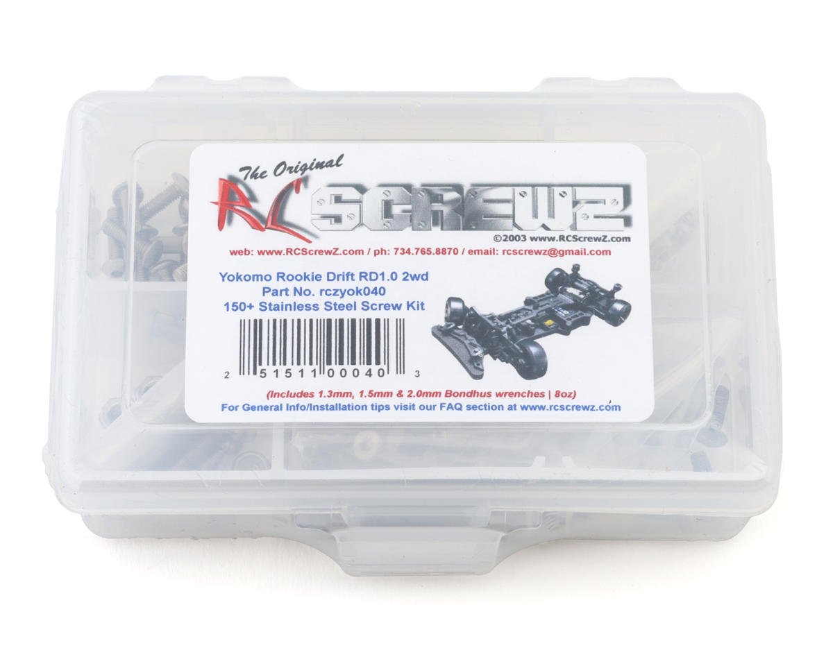 RC Screwz Yokomo Rookie Drift RD1.0 1/10 2WD Stainless Steel Screw Kit Amain Hobbies