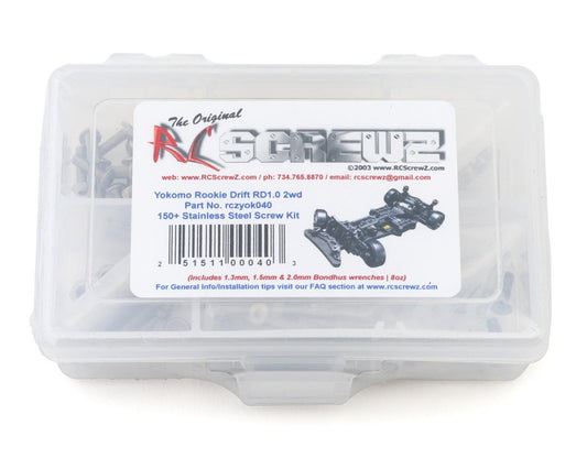 RC Screwz Yokomo Rookie Drift RD1.0 1/10 2WD Stainless Steel Screw Kit Amain Hobbies