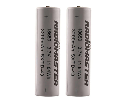 RadioMaster 18650 LiIo Battery (2) (3.7V/3200mAh) Amain Hobbies
