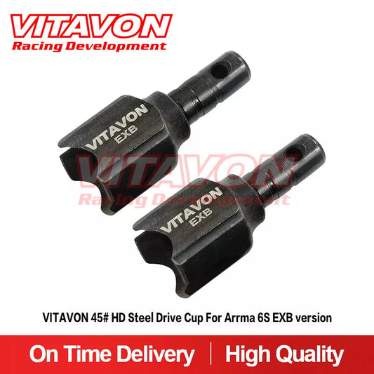 VITAVON: CNC HD 45# Steel Drive Cup For Arrma 6S Kraton EXB Mojave EXB Vitavon