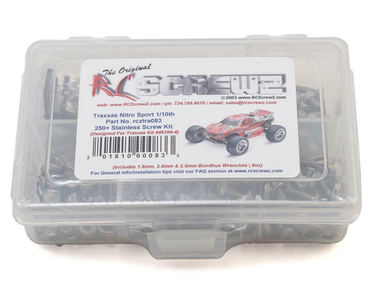 RC Screwz Traxxas Nitro Sport Stainless Steel Screw Kit (RCZTRA08)
