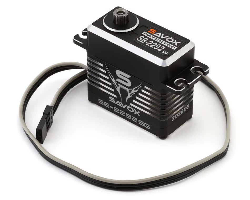 Savox SB-2292SG Black Edition Aluminum "Monster Torque" Brushless Steel Gear Servo (High Voltage) Amain Hobbies