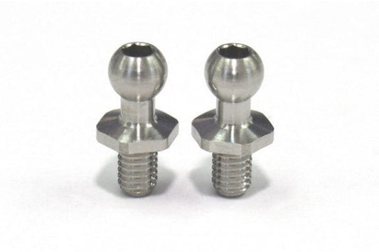 Reve D: REVE D SPM TITANIUM ROD END BALL L (4.3mm, SCREW LENGTH 8.0MM, 2 PIECES)(RT-006LA) Vertex RC