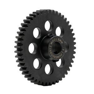Hardened Steel 44 Tooth Mod1 8mm Pinion Gear with 2 Grub Screws HRP
