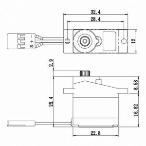 Savox Micro Digital MG Servo w/ Soft Start, .09/30.6 @ 6V {SAVSH0257MGP}