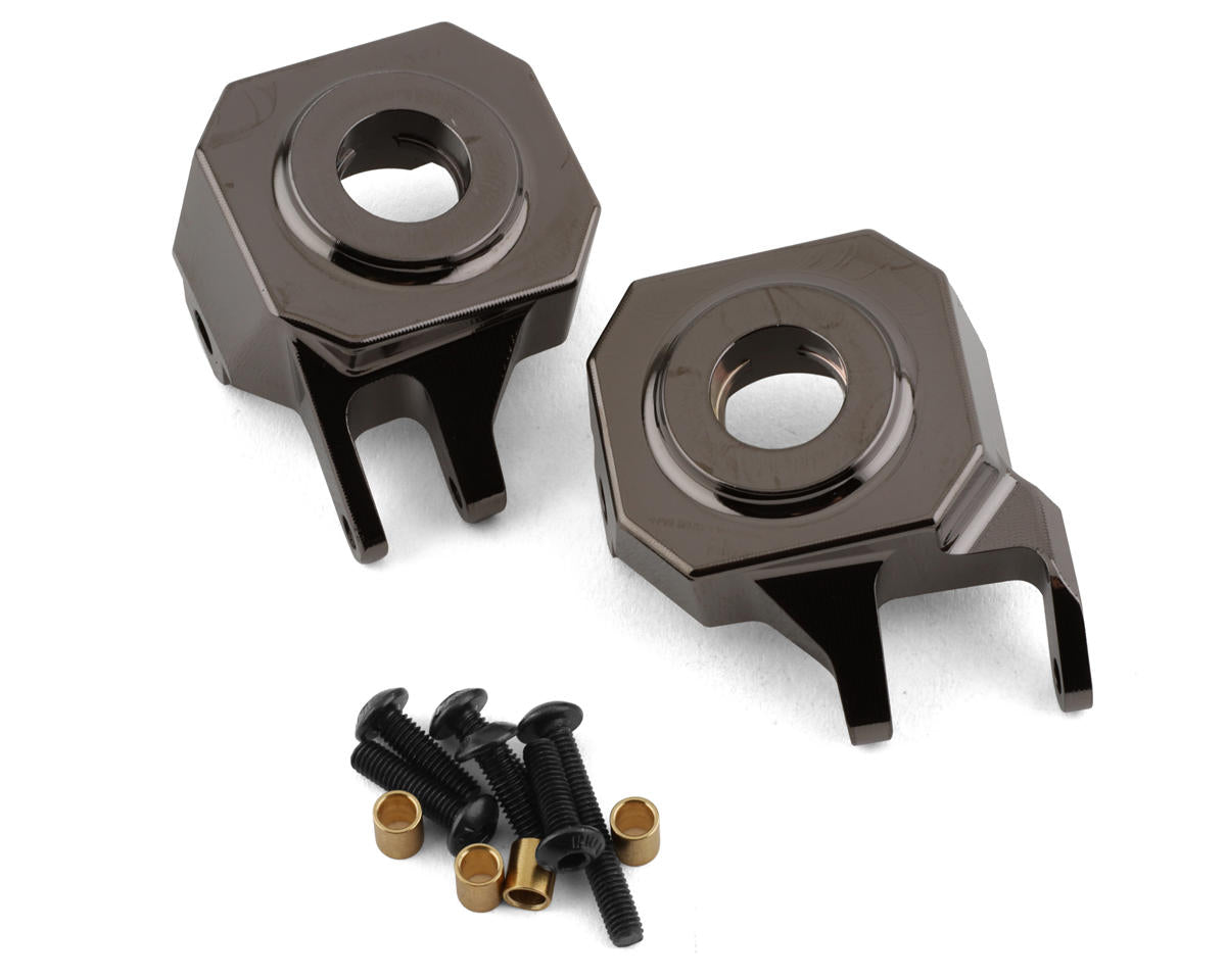 SSD RC VS4-10 Straight Axle Brass Knuckles (Gunmetal) (2) (142g) (SSD00570) Amain Hobbies