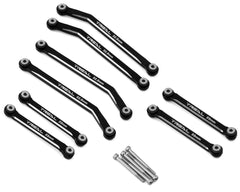 Treal Hobby Axial AX24 Aluminum High Clearance Suspension Links Set (Orange)(TLHTAX24-14)
