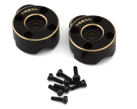 Treal Hobby FCX24 Brass Outer Portal Covers (Black) (2) (18g) (TLHTFCX24-01) Amain Hobbies