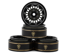 Treal Hobby Type C 1.0" Brass Beadlock Crawler Wheels (Grey) (4) (27.3g)c (TLHTSCX24-147)