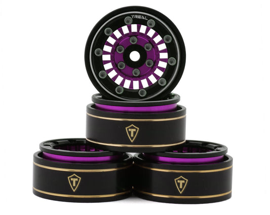 Treal Hobby Type C 1.0" Brass Beadlock Crawler Wheels (Multiple Colors) (4) (27.3g)