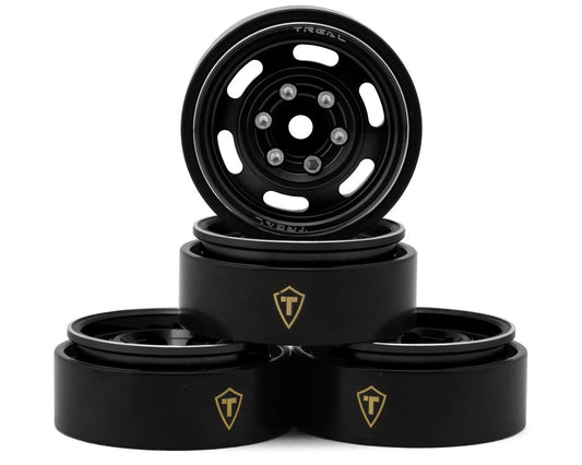 Treal Hobby Type E 1.0" 6-Slot Beadlock Wheels (Multiple Colors) (4) (21.9g)