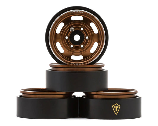 Treal Hobby Type E 1.0" 6-Slot Beadlock Wheels (Multiple Colors) (4) (21.9g)