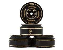 Treal Hobby Type C 1.0" 4-Slot Brass Beadlock Wheels (Bronze) (4) (50g) (TLHTSCX24-234)