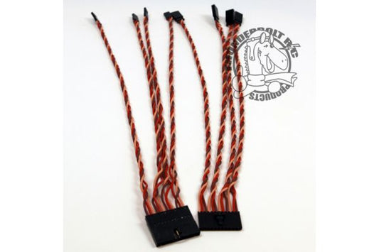 Multi-Servo Harness, 4 Servos, 6" Extensions (12" Total)