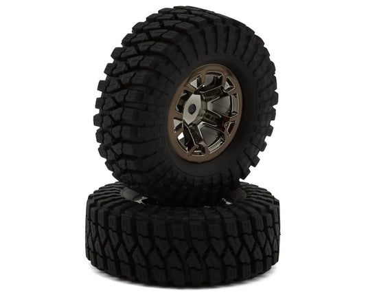 UDI RC Pre-mounted Micro Rock Crawler Tire Set (4) (UCX24/UCX24 Pro) (UDIUCX24-P061) Amain Hobbies