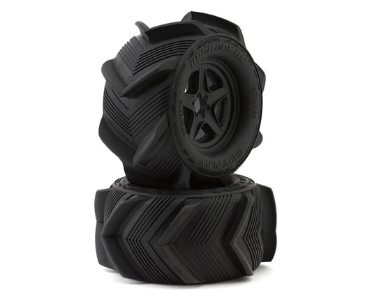 UpGrade RC Snow Plow 2.8" Pre-Mounted Sand/Snow Tires w/5-Star Wheels (2) (17mm/14mm/12mm Hex) (UPG-10002)