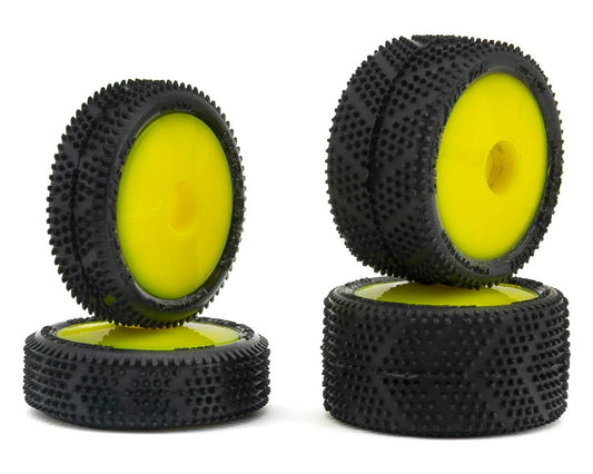 UpGrade RC Micro Spiker Pre-Mounted Front and Rear Carpet Tires for Losi® Micro-B